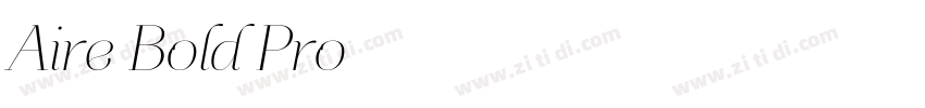 Aire Bold Pro字体转换